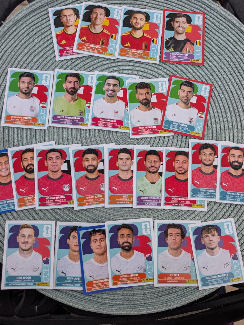 panini World Cup 2026 occer Sticker Collection - Group G- Bel, Egy, Irn, Nzl-21